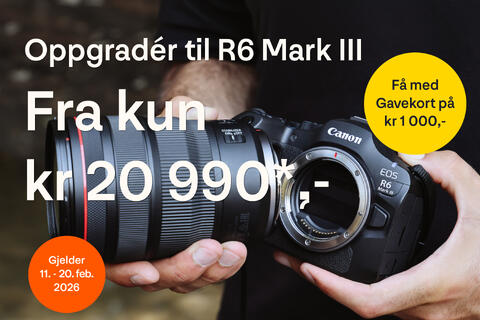 Oppgradér til Canon EOS R6 Mark III